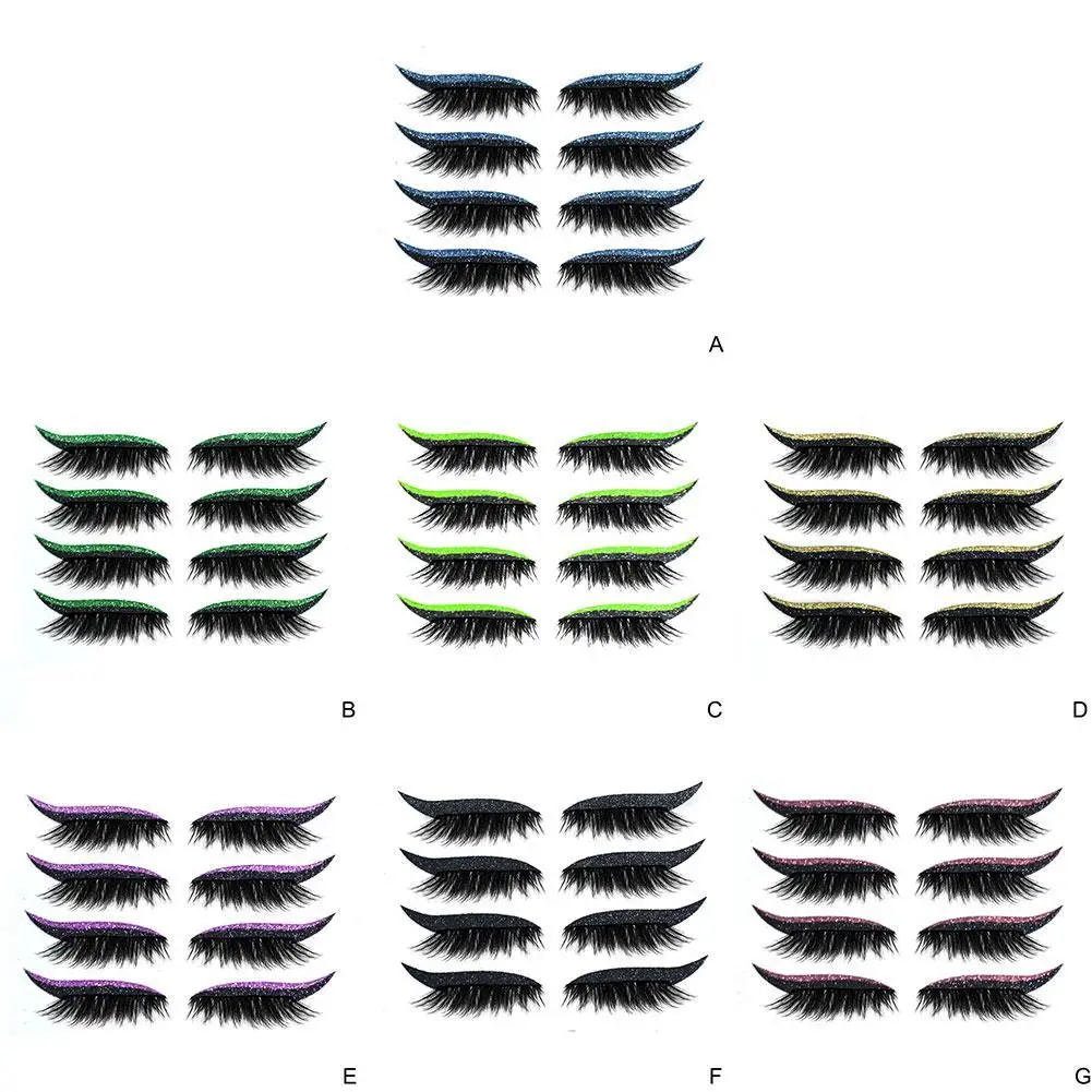 4 Pairs Eyeliner Stickers False Eyelashes Reusable Sexy Line Makeup Smoky Template MakeUp Stick Eyelid Tool Eye Useful Lazy X3Q0
4 Pairs Eyeliner Stickers False Eyelashes Reusable Sexy Line Makeup Smoky Template MakeUp Stick Eyelid Tool Eye Useful Lazy X3Q0