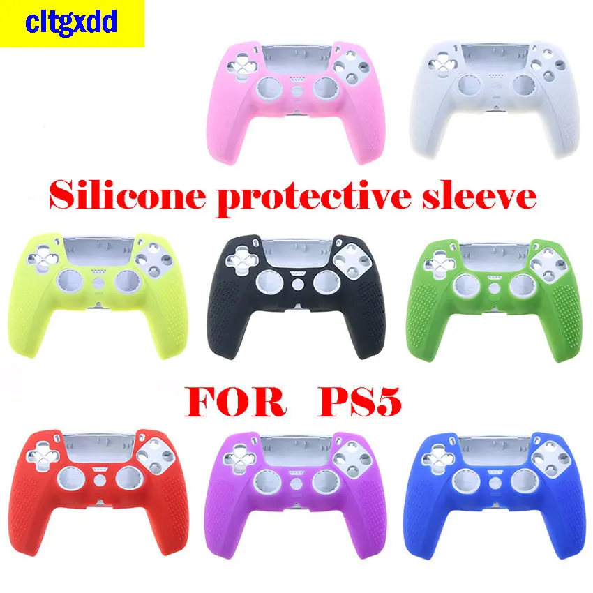 1 piece of color silicone protective cover FOR PS5 controller protector protective cover grip cap
1 piece of color silicone protective cover FOR PS5 controller protector protective cover grip cap
