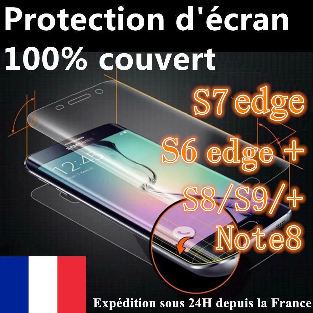 

Film protection cran protecteur intgral For Samsung S6/S7/edge/S8/Plus/S9/Note 8/9