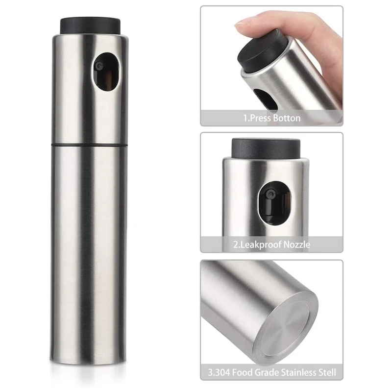 Sprayer Mister Oil Sprayer for Cooking Versatile Stainless Steel Oil Bottle for Kitchen BBQ, Grilling and Roasting
Sprayer Mister Oil Sprayer for Cooking Versatile Stainless Steel Oil Bottle for Kitchen BBQ, Grilling and Roasting