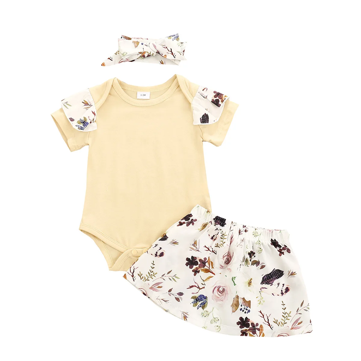 Baby Girls Rompers Party Clothing Sets Flower Patches Sleeve Playsuit Flower Print Skirts Birthday Infant Girl Outfits 3PCs
Baby Girls Rompers Party Clothing Sets Flower Patches Sleeve Playsuit Flower Print Skirts Birthday Infant Girl Outfits 3PCs