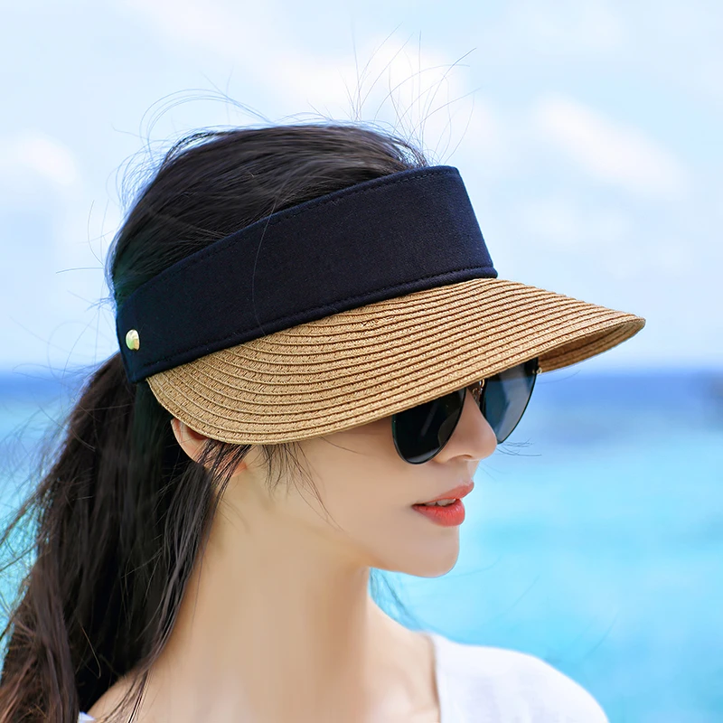 Magic Tape Panama Women Straw Hat Empty Top Women's Summer Hat Sun Protection Outdoor Sports Fishing Beach Chapeau
Magic Tape Panama Women Straw Hat Empty Top Women's Summer Hat Sun Protection Outdoor Sports Fishing Beach Chapeau