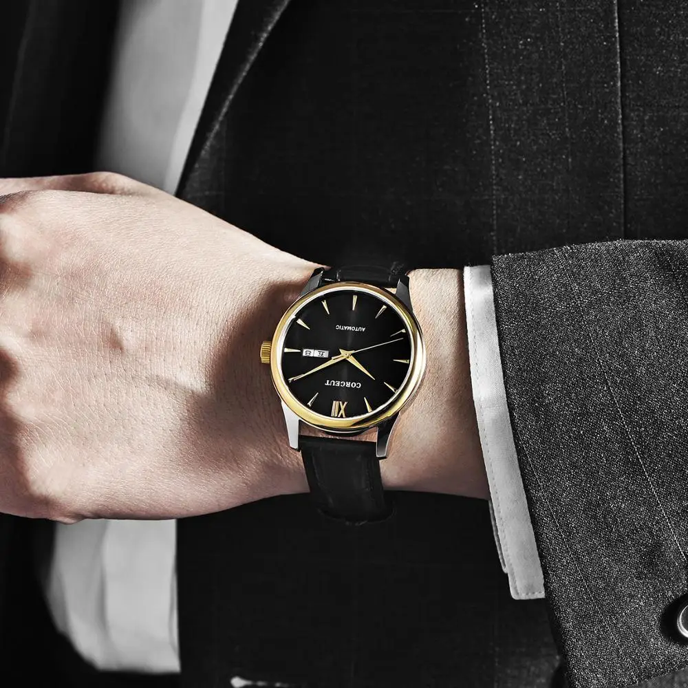 Corgeut Mens Watch 40mm Saphirglass Black dial Japan Miyota8215 Automatisch Mechanical Herren WristWatch Men Waterproof Fashion
Corgeut Mens Watch 40mm Saphirglass Black dial Japan Miyota8215 Automatisch Mechanical Herren WristWatch Men Waterproof Fashion