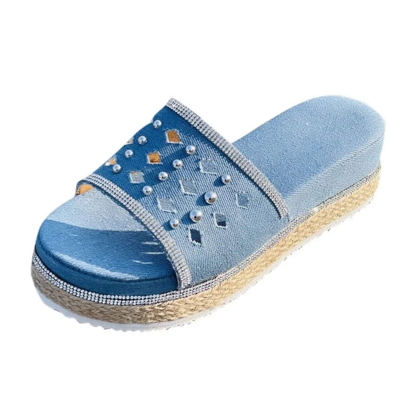 2021 New Wedges Women Slippers Ladies Toepost Thick Bottom Platform Beach Shoes Summer Female Open Toe Flip Flop Sandals
2021 New Wedges Women Slippers Ladies Toepost Thick Bottom Platform Beach Shoes Summer Female Open Toe Flip Flop Sandals