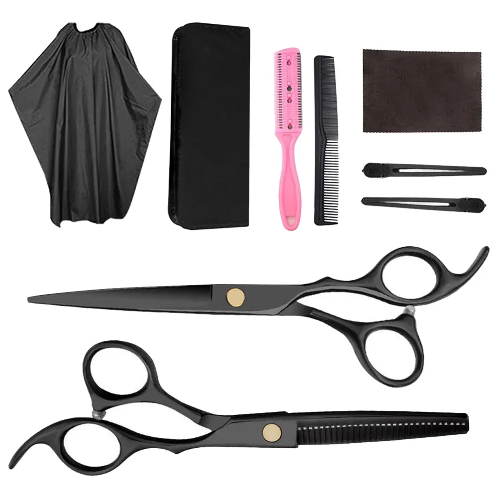 9PCS Multifunction Professional Hairdressing Kits Haircut Accessories Barber Scissors Set Fluffy Thinning Scissors
9PCS Multifunction Professional Hairdressing Kits Haircut Accessories Barber Scissors Set Fluffy Thinning Scissors