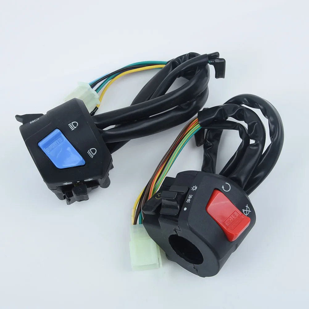 1Pair Motorcycle 7/8''Handlebar Light Horn Turn Signal Electrical Start Control Switch Left+ Right Side Multi-function Switch
1Pair Motorcycle 7/8''Handlebar Light Horn Turn Signal Electrical Start Control Switch Left+ Right Side Multi-function Switch