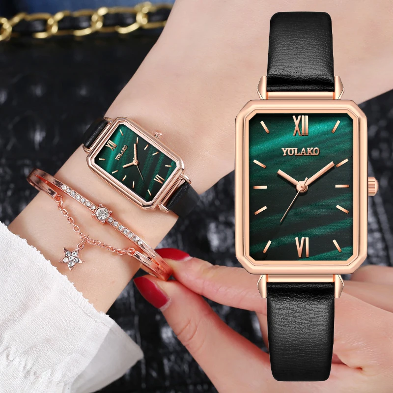 Fashion Marble Gradient Dial Watches For Women Casual Square Clock Dress Wristwatches Women Leather Belt Quartz Watch 2PCS Set
Fashion Marble Gradient Dial Watches For Women Casual Square Clock Dress Wristwatches Women Leather Belt Quartz Watch 2PCS Set