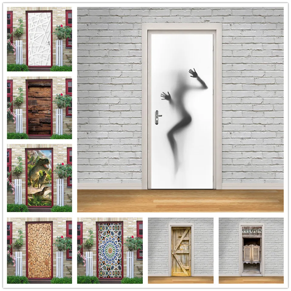 2pcs/set Simple Style Door Decoration Vinyl Peel and Stick Wallpaper Removable Posters Mural Decals Home Design stickers porte
2pcs/set Simple Style Door Decoration Vinyl Peel and Stick Wallpaper Removable Posters Mural Decals Home Design stickers porte