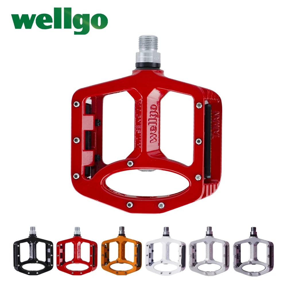 Wellgo MTB Pedals 2 Sealed Bearings Bicycle Pedals for bmx Road Mountain Bike Pedals Wide Magnesium Alloy Cycling Pedals MG-1
Wellgo MTB Pedals 2 Sealed Bearings Bicycle Pedals for bmx Road Mountain Bike Pedals Wide Magnesium Alloy Cycling Pedals MG-1