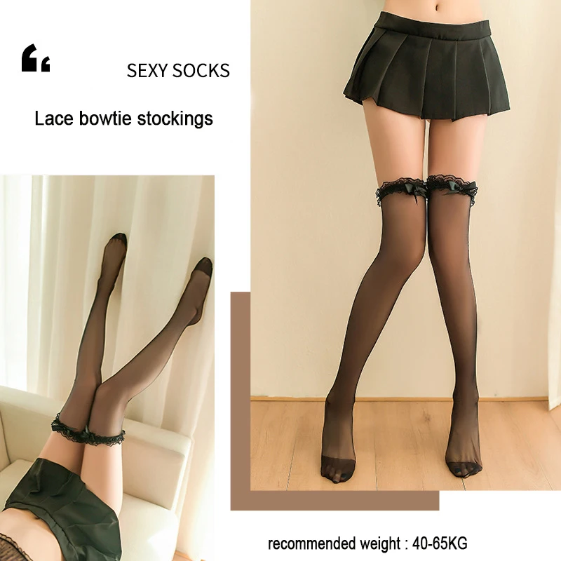 NEW ARRIVAL Sexy underwear Women Silk stockings sexy lace bowtie stockings smooth stockings beautiful legs halloween socks
NEW ARRIVAL Sexy underwear Women Silk stockings sexy lace bowtie stockings smooth stockings beautiful legs halloween socks