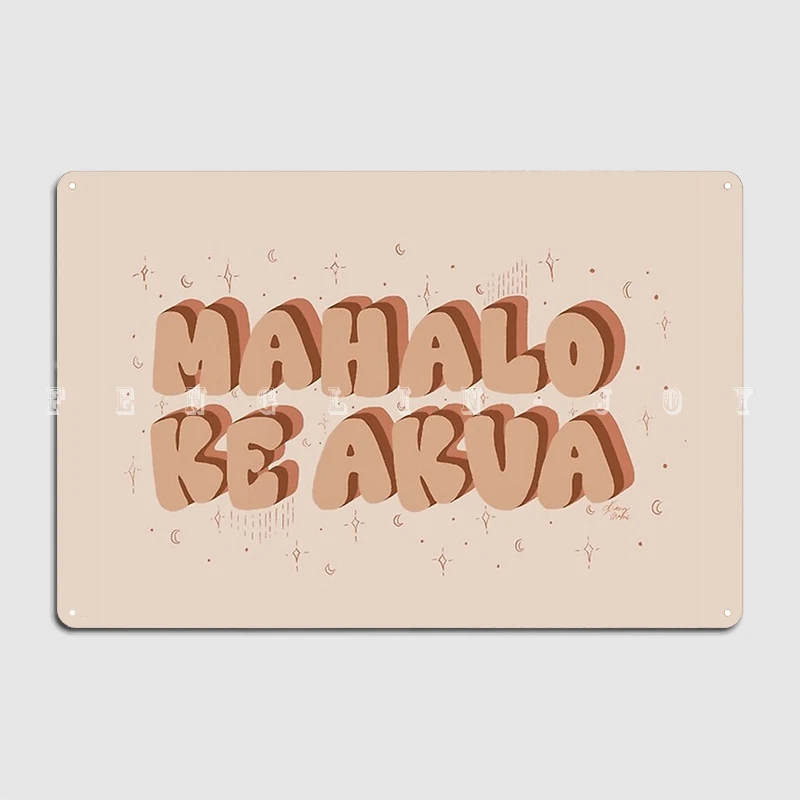 Металлический знак Mahalo Ke Akua для кинотеатра, фотообои в стиле ретро, оловянный плакат 
Металлический знак Mahalo Ke Akua для кинотеатра, фотообои в стиле ретро, оловянный плакат