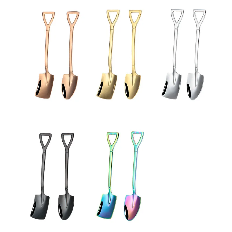 ADMY Creative Retro Shovel Coffee Spoon Stainless Steel Dessert Spoon Watermelon Spoon Ice Cream Spoon Tip Shovel Flat Shovel 
ADMY Creative Retro Shovel Coffee Spoon Stainless Steel Dessert Spoon Watermelon Spoon Ice Cream Spoon Tip Shovel Flat Shovel