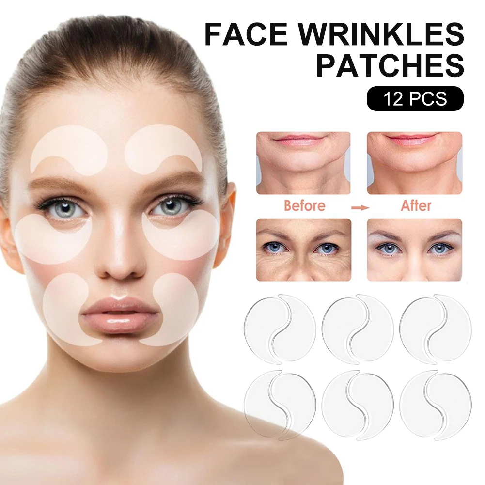 12Pcs Face Wrinkles Patches Reusable Silicone Anti-Wrinkles Pads Eye Pads Forehead Pad for Eye Forehead Lip Cheek Nose Shipping
12Pcs Face Wrinkles Patches Reusable Silicone Anti-Wrinkles Pads Eye Pads Forehead Pad for Eye Forehead Lip Cheek Nose Shipping
