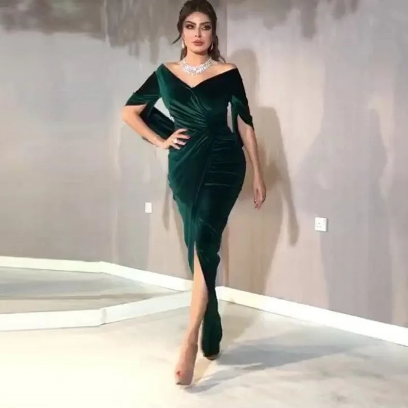 Бархатные платья-Макси сексуальные платья для женщин с v-образным вырезом Разделение Карандаш платья 2021 весенние туфли в винтажном стиле; Э... 
Бархатные платья-Макси сексуальные платья для женщин с v-образным вырезом Разделение Карандаш платья 2021 весенние туфли в винтажном стиле; Э...