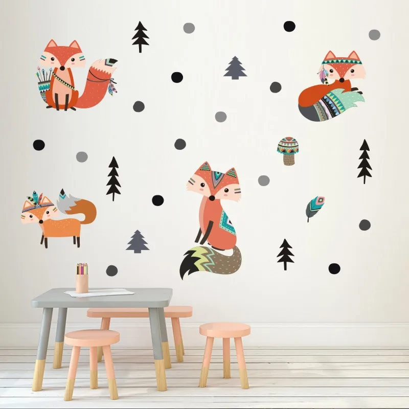Vacclo Forest Fox Trees DIY Wall Sticker Nordic Style Kids Room Toy House Adhesive Wallpaper Decoration Nursery Dorm Art Decal
Vacclo Forest Fox Trees DIY Wall Sticker Nordic Style Kids Room Toy House Adhesive Wallpaper Decoration Nursery Dorm Art Decal