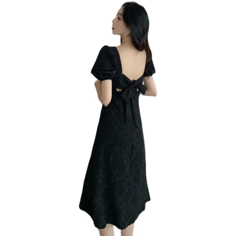 Make firm offers han edition dress party brought the bowknot backless dress hubble-bubble sleeve long dress in temperament
Make firm offers han edition dress party brought the bowknot backless dress hubble-bubble sleeve long dress in temperament