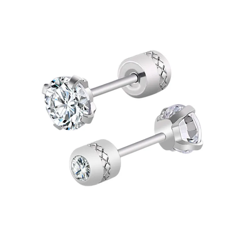 Fashion Exquisite Four Claw AAA Zircon Stud Earrings Hip Hop Men's Stud Earrings Titanium Steel Fashion Women's Stud Earrings
Fashion Exquisite Four Claw AAA Zircon Stud Earrings Hip Hop Men's Stud Earrings Titanium Steel Fashion Women's Stud Earrings