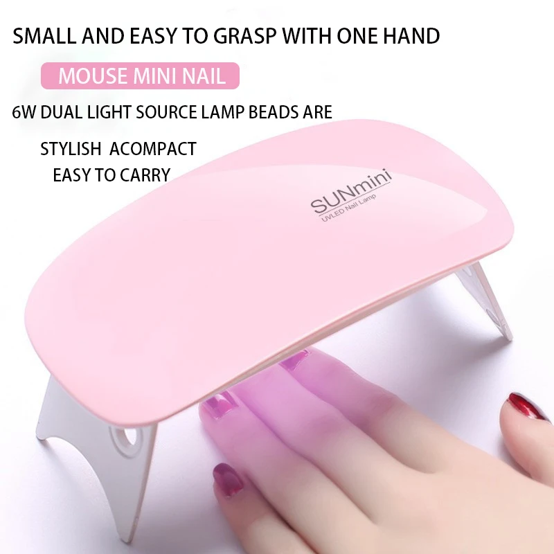 Portable 6w mini Nail dryer LED Lamp Mouse Shape LED lamp for nails Cable Home Use nail polish Gel polish Profession Equipment
Portable 6w mini Nail dryer LED Lamp Mouse Shape LED lamp for nails Cable Home Use nail polish Gel polish Profession Equipment
