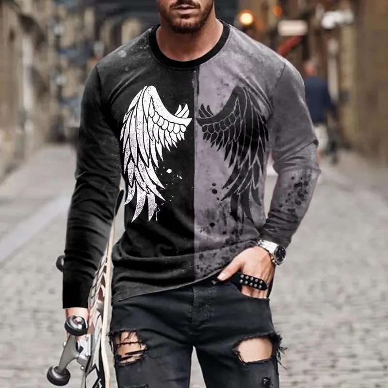 European and American popular men's casual 3D digital printing long sleeve T-shirt fashion trend 3D printing T-shirt xs-6xl
European and American popular men's casual 3D digital printing long sleeve T-shirt fashion trend 3D printing T-shirt xs-6xl