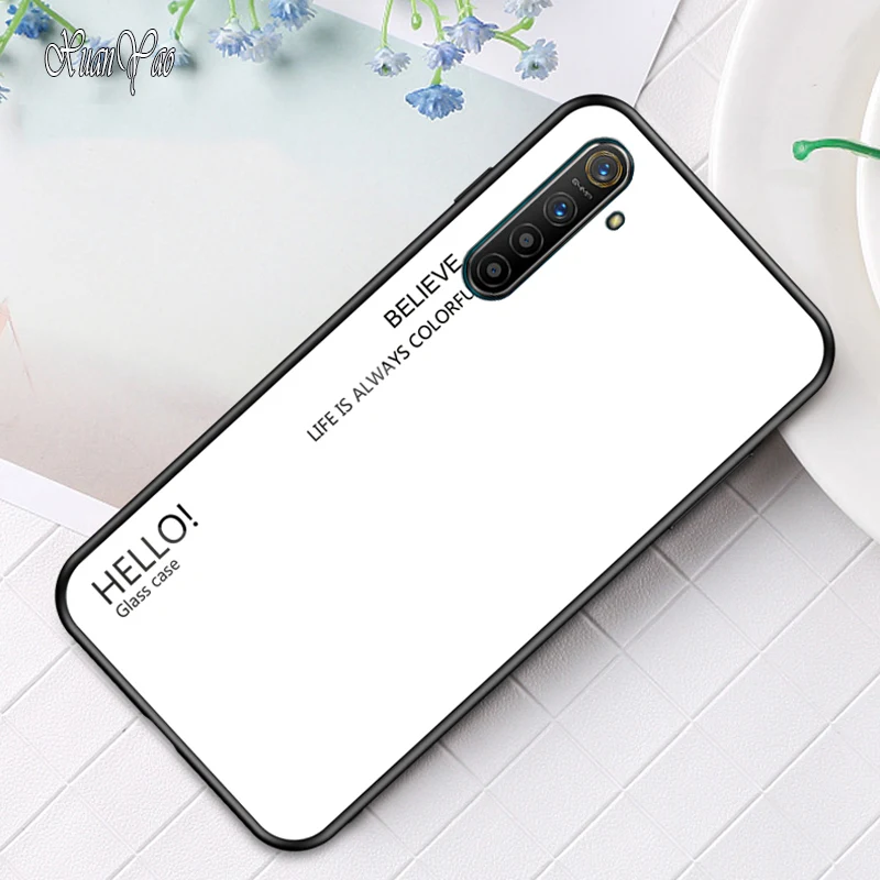 Чехол XUANYAO для OPPO Realme XT чехол с зеркальным стеклом X силиконовая рамка закаленное