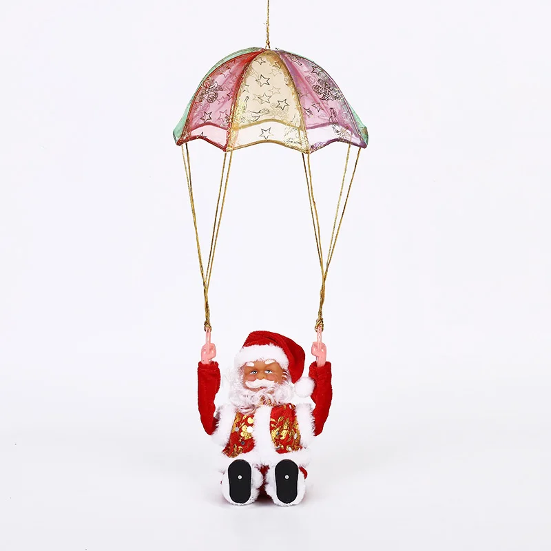 Electric Santa Claus Parachute Somersault Electric Music Christmas Ornaments Decoration Creative Xmas Decor Children'S Toy Gifts
Electric Santa Claus Parachute Somersault Electric Music Christmas Ornaments Decoration Creative Xmas Decor Children'S Toy Gifts