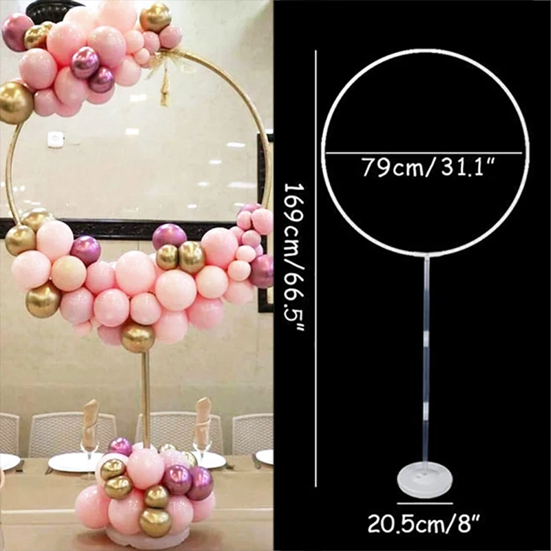 

Balloon Arch Balloons Ring Stand for Baby Shower Wedding Decorations Round Hoop Holder Kids Birthday Party Anniversary Baptism