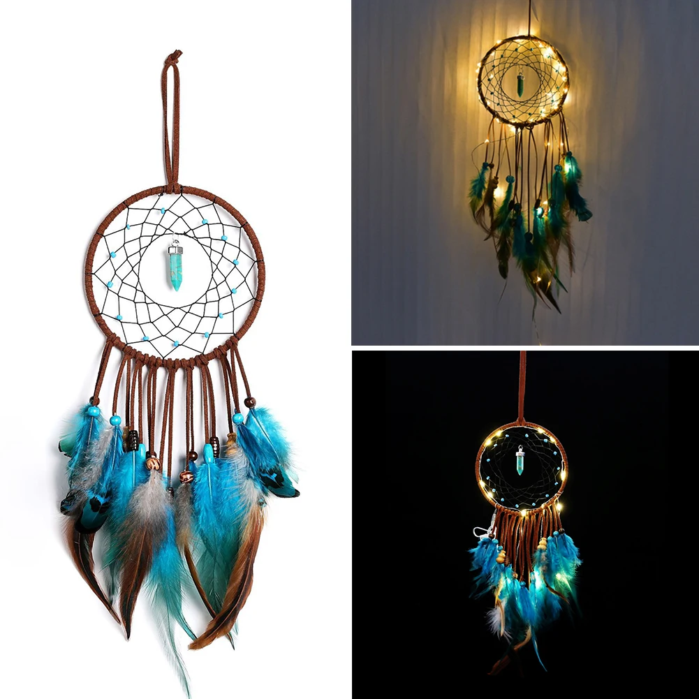 LED Dream Catcher Handmade Night Light Dream Catchers for Bedroom Wall Hanging Home Decor Ornaments Craft
LED Dream Catcher Handmade Night Light Dream Catchers for Bedroom Wall Hanging Home Decor Ornaments Craft