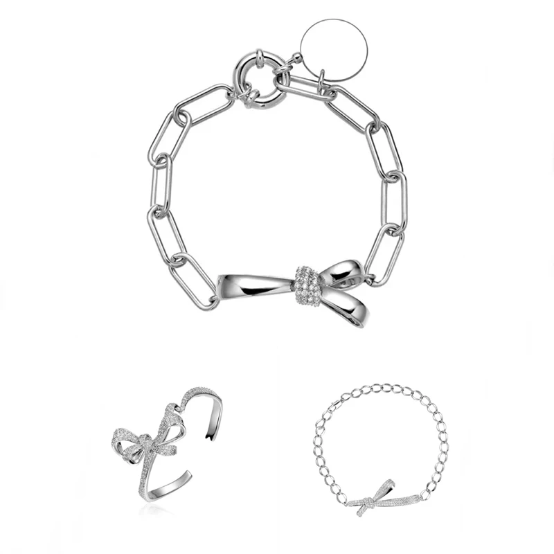 Exquisite Fairy Bowknot Necklace 925 Silver Jewelry Inlay Small Zircon Romantic Bracelet For Women Wedding Birthday Gift
Exquisite Fairy Bowknot Necklace 925 Silver Jewelry Inlay Small Zircon Romantic Bracelet For Women Wedding Birthday Gift
