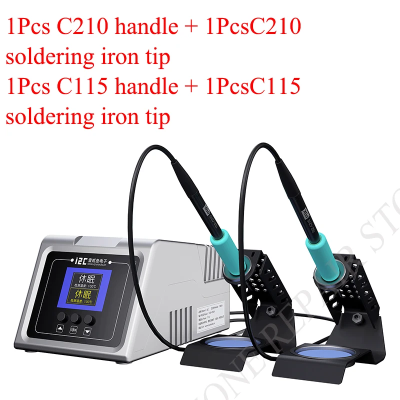 I2C 1SCN высокоточная паяльная станция с двумя ручками, сварочная станция с поддержкой C210 C115, наконечники паяльника с быстрым нагревом
I2C 1SCN высокоточная паяльная станция с двумя ручками, сварочная станция с поддержкой C210 C115, наконечники паяльника с быстрым нагревом