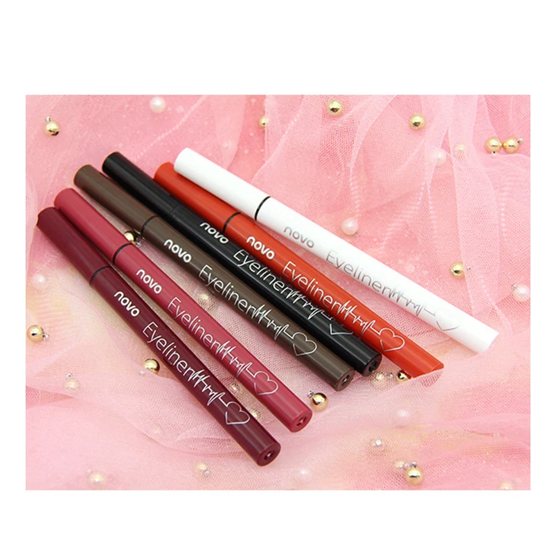 NOVO 6 Colors Liquid Eyeliner Pencil Long Lasting Waterproof Black Eye Liner Pen Women Eye Make Up Cosmetics Dropshipping TSLM1
NOVO 6 Colors Liquid Eyeliner Pencil Long Lasting Waterproof Black Eye Liner Pen Women Eye Make Up Cosmetics Dropshipping TSLM1