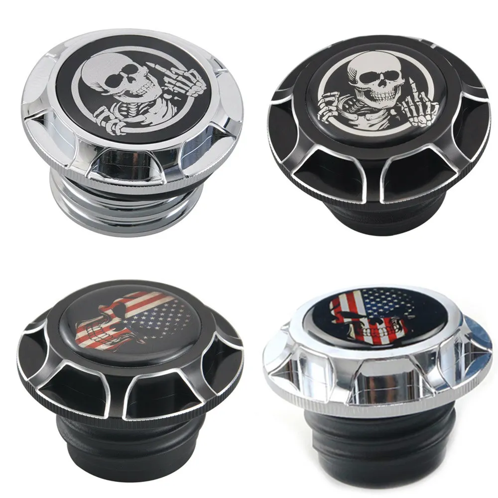 

Motorcycle Fuel Gas Tank Oil Cap Cover Fit for Harley Sportster XL 1200 883 X48 Dyna Softail Touring FLHR