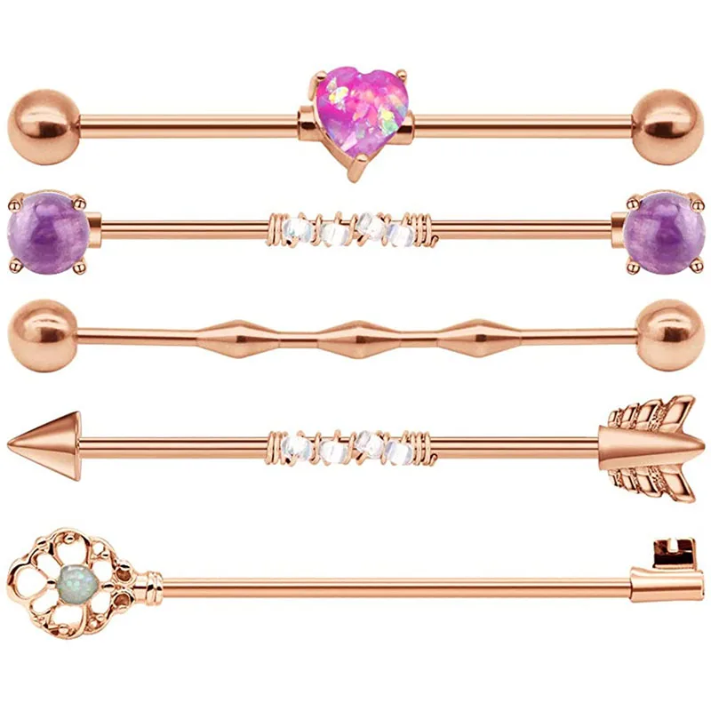 14g Industrial Barbell Surgical Stainless Steel Scaffold Industrial Bar Piercing Iindustrial Bar Industrial Piercing Jewelry
14g Industrial Barbell Surgical Stainless Steel Scaffold Industrial Bar Piercing Iindustrial Bar Industrial Piercing Jewelry