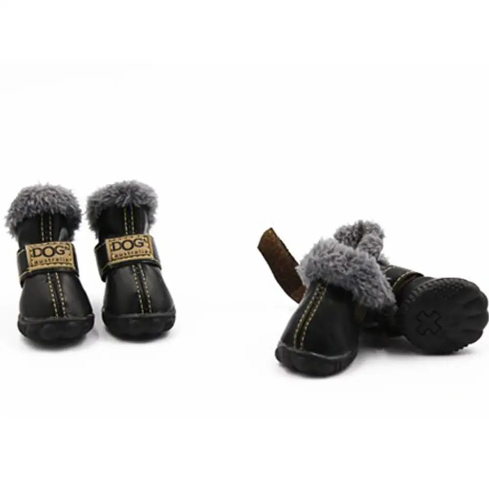 Pet Dog Shoes High-end Waterproof Non-slip Warm PU Suede Fabric Fleece Dog Shoes Dog Snow Boot
Pet Dog Shoes High-end Waterproof Non-slip Warm PU Suede Fabric Fleece Dog Shoes Dog Snow Boot