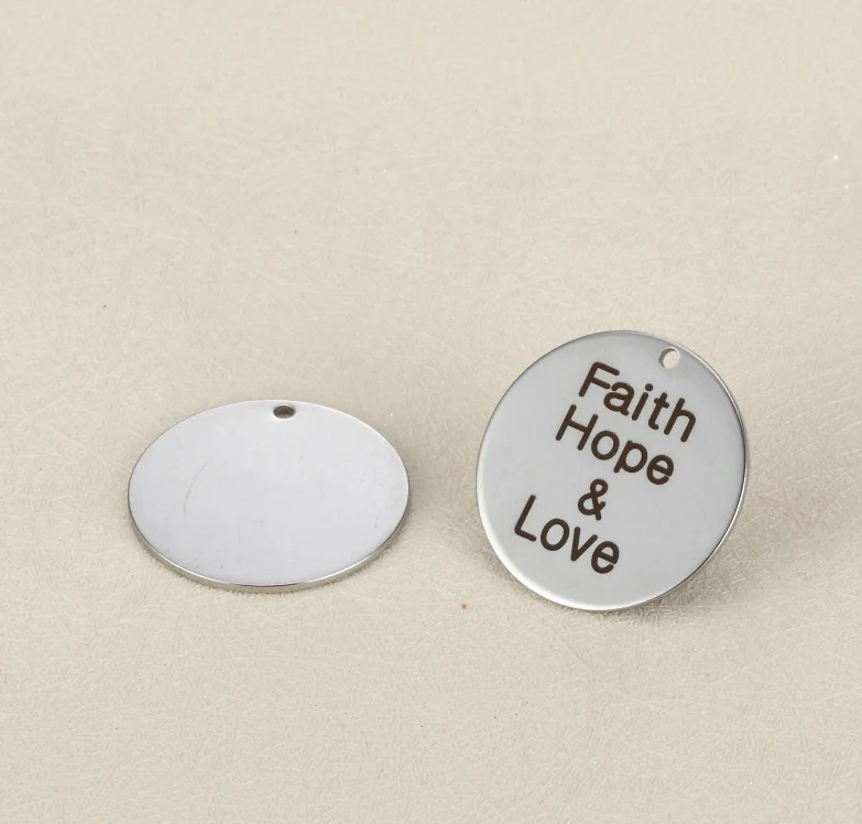 20pcs/lot 25mm New Arrival Stainless Steel Message Charms "Faith Hope & Love" For Diy Jewellery
20pcs/lot 25mm New Arrival Stainless Steel Message Charms "Faith Hope & Love" For Diy Jewellery
