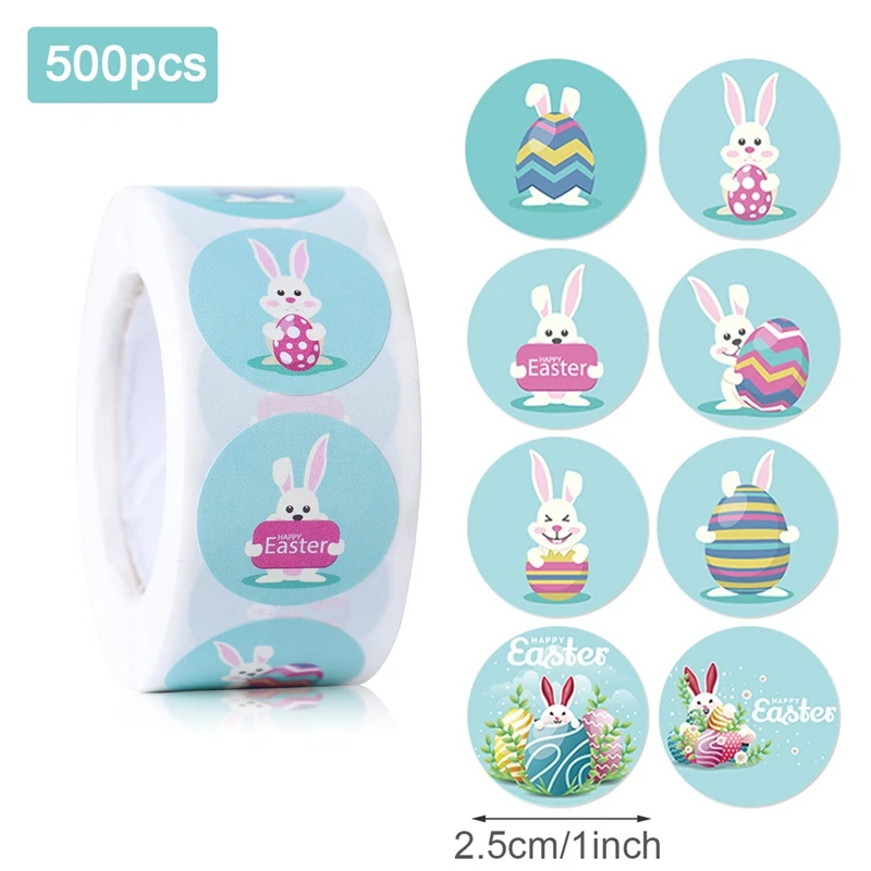 500Pcs Happy Easter Stickers Cute Rabbit Self Adhesive Label Sticker For Easter Party Kids Favors Thank You Bunny Party Decor
500Pcs Happy Easter Stickers Cute Rabbit Self Adhesive Label Sticker For Easter Party Kids Favors Thank You Bunny Party Decor