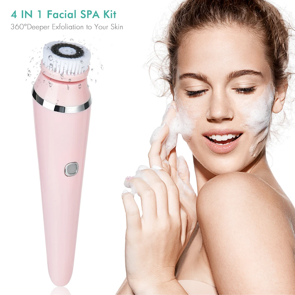 Electric 4in1 Face Cleansing Brush Sonic Blackhead Exfoliating Silicone Face Cleaner Skin Tightening Massage Home SPA Skin Care
Electric 4in1 Face Cleansing Brush Sonic Blackhead Exfoliating Silicone Face Cleaner Skin Tightening Massage Home SPA Skin Care