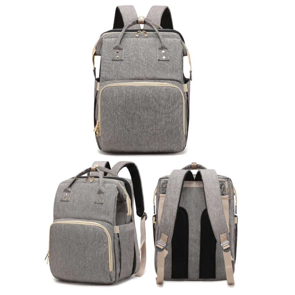 Folding Crib Waterproof Insulated Mom Backpack 2 In 1 Travel Portable Diaper Bag Sundries Organizer Multifunctional Oxford Cloth
Folding Crib Waterproof Insulated Mom Backpack 2 In 1 Travel Portable Diaper Bag Sundries Organizer Multifunctional Oxford Cloth
