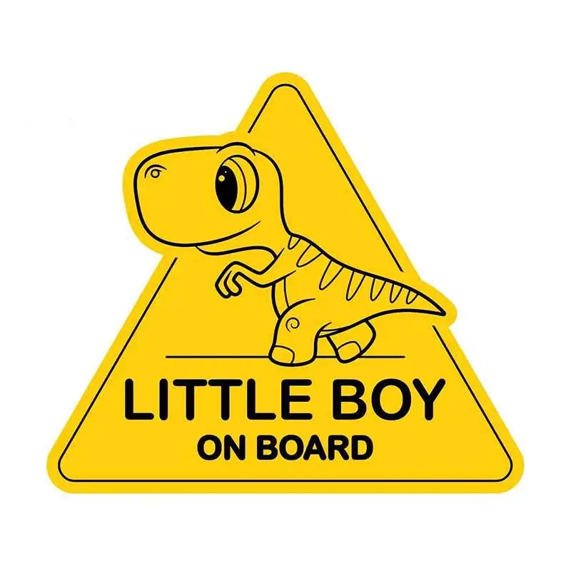 13cm x 11.5cm 1 pcs for Little Boy on Board Dinosaur Sign Personality Car Stickers Bumper Motorcycle Decal Car Assessoires
13cm x 11.5cm 1 pcs for Little Boy on Board Dinosaur Sign Personality Car Stickers Bumper Motorcycle Decal Car Assessoires