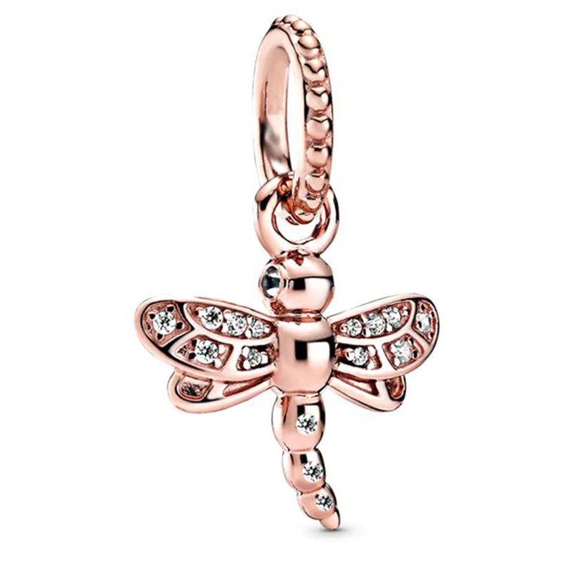 2020 New 925 Sterling Silver Charm Rose Gold Glittering Dragonfly Pendant Fit Pandora Women Bracelet & Necklace Diy Jewelry
2020 New 925 Sterling Silver Charm Rose Gold Glittering Dragonfly Pendant Fit Pandora Women Bracelet & Necklace Diy Jewelry