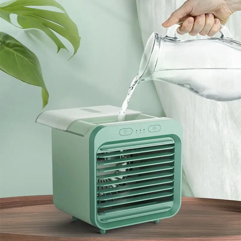 Настольный мини-вентилятор с водяным охлаждением, портативный USB-зарядка, креативный распылитель тумана 
Настольный мини-вентилятор с водяным охлаждением, портативный USB-зарядка, креативный распылитель тумана