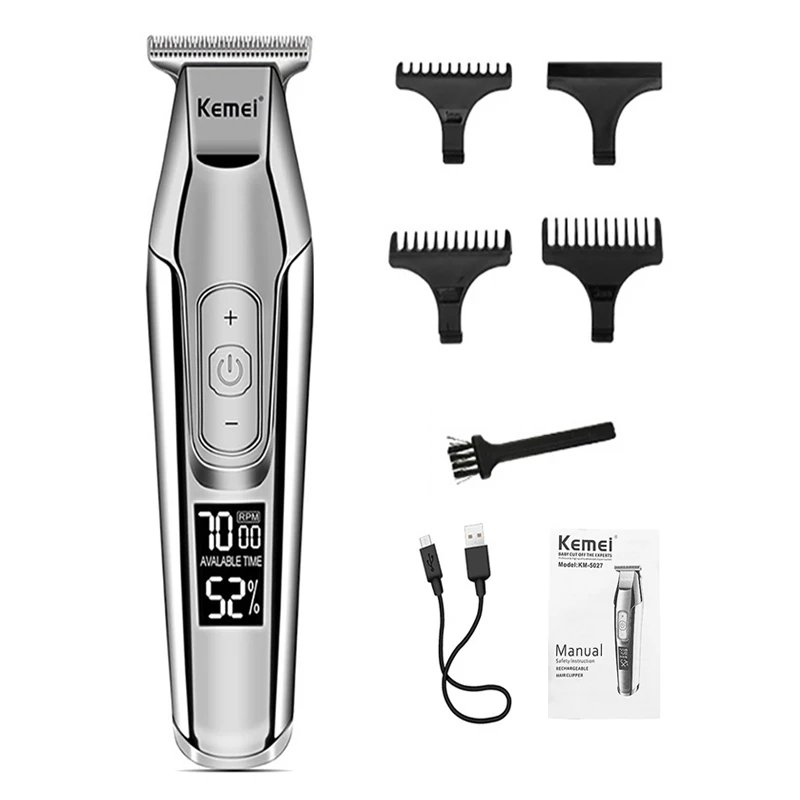 Kemei Men Electric Hair Trimmer USB Rechargeable Clipper LCD display Barber Hair Cutter
Kemei Men Electric Hair Trimmer USB Rechargeable Clipper LCD display Barber Hair Cutter