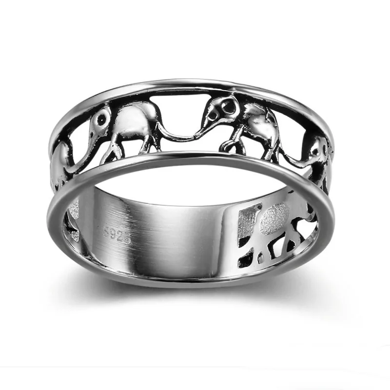 New Vintage Sliver Plated Ring For Women Men Classic Punk Elephant Ring Fashion Female Party Ring Jewelry Gifts
New Vintage Sliver Plated Ring For Women Men Classic Punk Elephant Ring Fashion Female Party Ring Jewelry Gifts