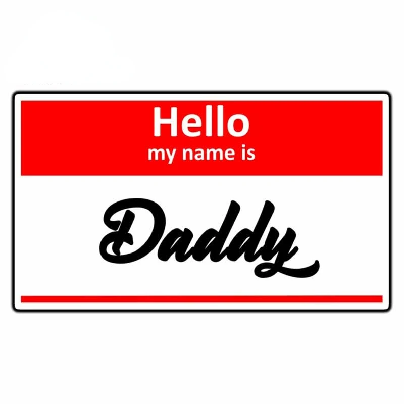 A-1268 Creativity Car Stickers Hello My Name Dad Modeling Decorative PVC Fashion Auto Window Bumper Sunscreen Waterproof Decals
A-1268 Creativity Car Stickers Hello My Name Dad Modeling Decorative PVC Fashion Auto Window Bumper Sunscreen Waterproof Decals