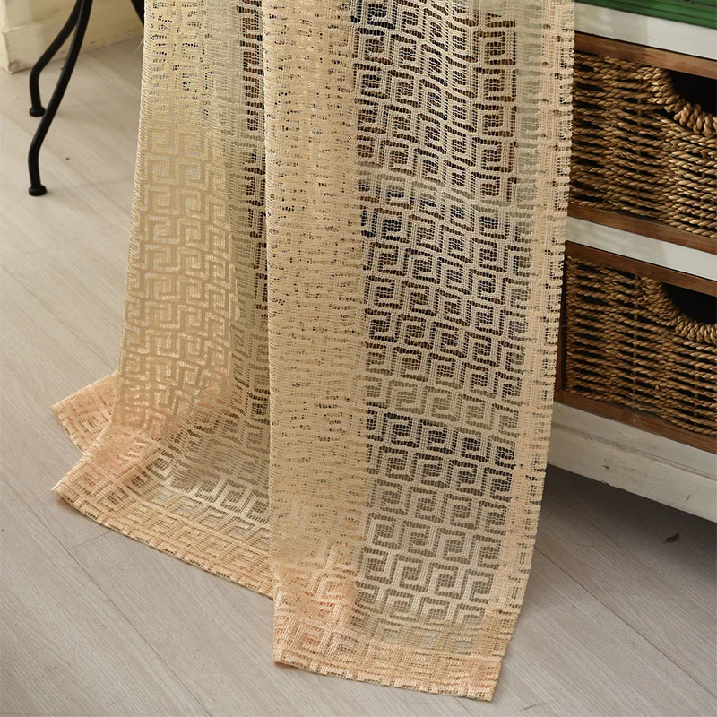 Jacquard Classical Chinese Curtains For Living Room Bedroom Decoration Modern Hollow Geometry Sheer Yarn Brown Tulle Balcony 2
Jacquard Classical Chinese Curtains For Living Room Bedroom Decoration Modern Hollow Geometry Sheer Yarn Brown Tulle Balcony 2