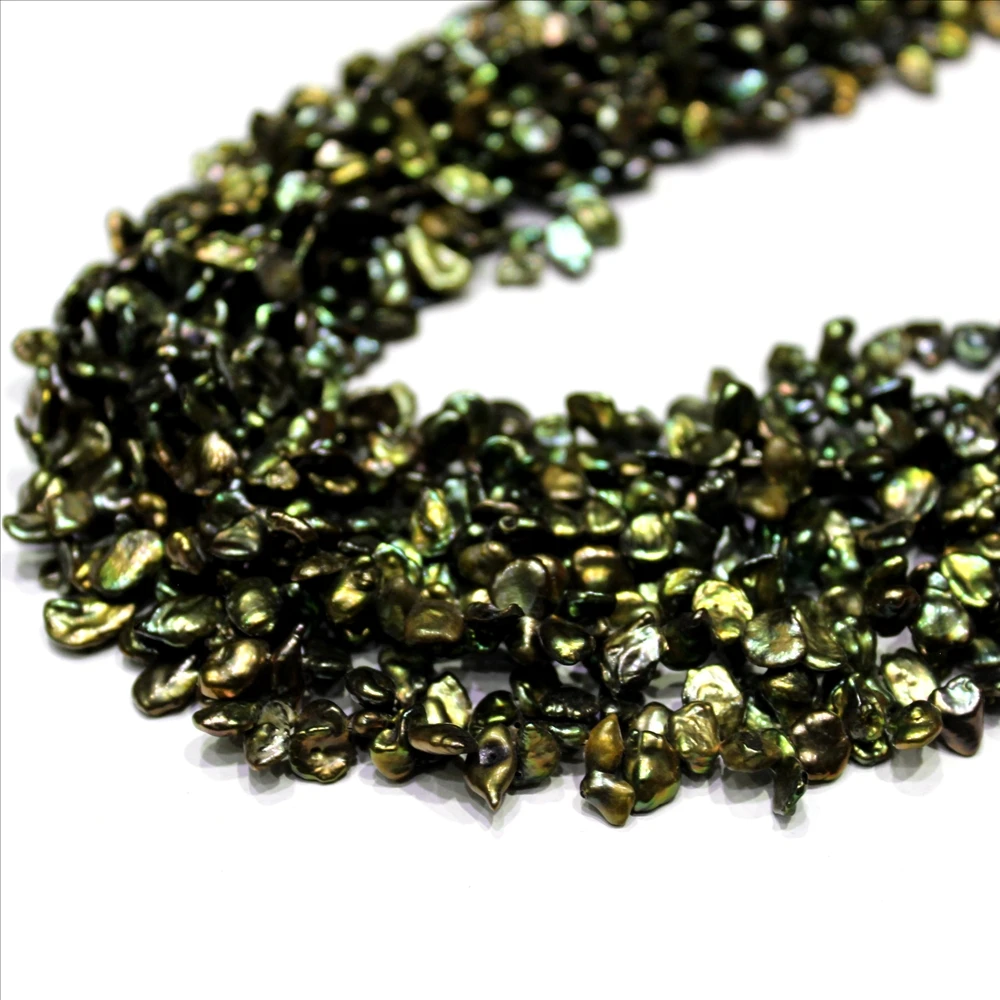 YINANYIMEI Fine jewelry DIY Freshwater Pearl Recycled Pearl Dark Green 8x9mm Bare Bead 35cm
YINANYIMEI Fine jewelry DIY Freshwater Pearl Recycled Pearl Dark Green 8x9mm Bare Bead 35cm