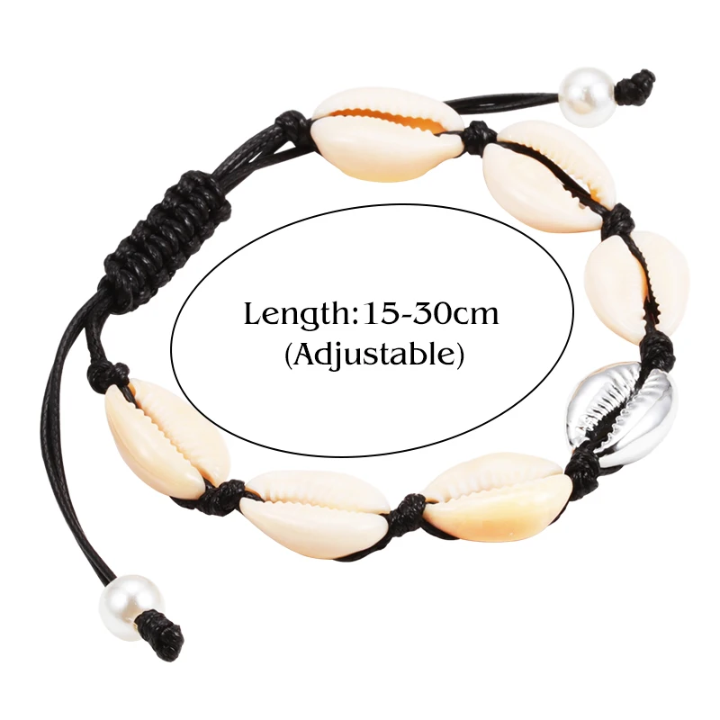 Hot Sell Handmade Shell Bracelet Boho Beach Natural Seashell Conch Beads Bracelets Women Jewelry Charm Cowrie Adjustable Bangles
Hot Sell Handmade Shell Bracelet Boho Beach Natural Seashell Conch Beads Bracelets Women Jewelry Charm Cowrie Adjustable Bangles