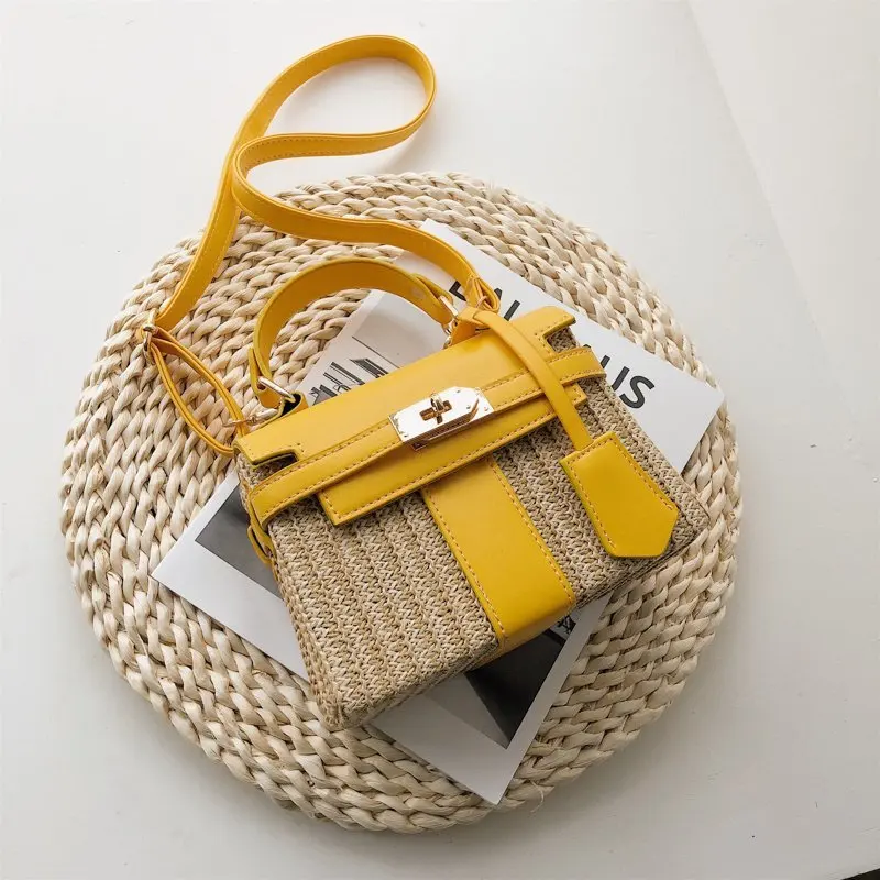 Aaby 2021 New Arrival Summer Saddle Crossbody Bag For Women High Quality Straw Beach Handbag Shoulder PU Handle Strap Brand Lock
Aaby 2021 New Arrival Summer Saddle Crossbody Bag For Women High Quality Straw Beach Handbag Shoulder PU Handle Strap Brand Lock