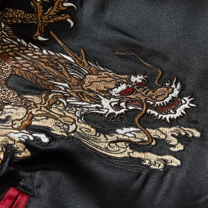 Новинка Весна 2022 мужская куртка в китайском стиле с вышивкой дракона