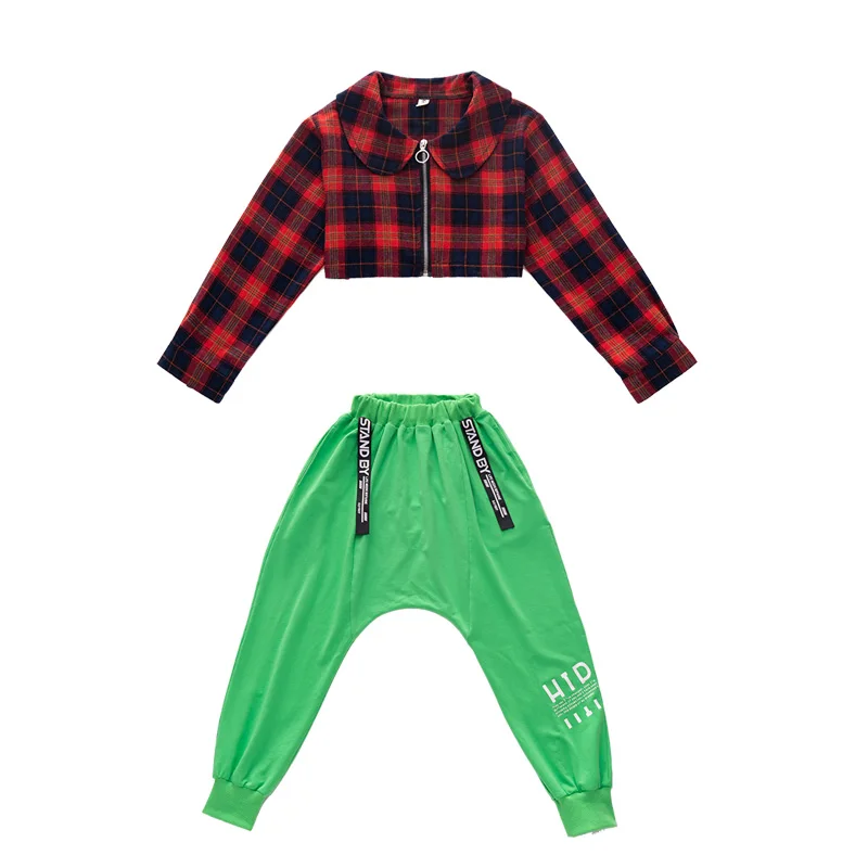 Jazz Dance Costume Kids Hip Hop Clothing Red Long Sleeve Tops Hiphop Pants Stage Wear Performance Clothes Festival Outfit SL2121
Jazz Dance Costume Kids Hip Hop Clothing Red Long Sleeve Tops Hiphop Pants Stage Wear Performance Clothes Festival Outfit SL2121