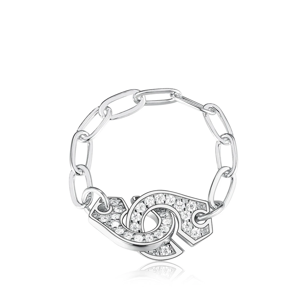 Really 925 Sterling Silver Handcuff Ring With Small Handcuff Chain Ring For Women Men Pouplar Jewelry Menottes Bague
Really 925 Sterling Silver Handcuff Ring With Small Handcuff Chain Ring For Women Men Pouplar Jewelry Menottes Bague